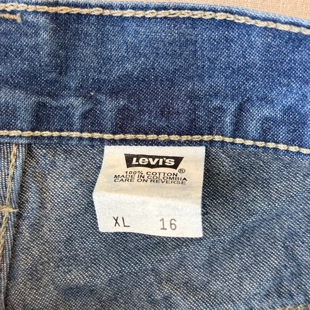 Vintage 1999 Levi's Carpenter Jorts W29 Baggy Y2K Skater Red Tab